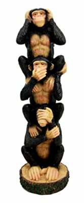 Collectibles Stacked See Hear Speak No Evil Monkeys Three Wise