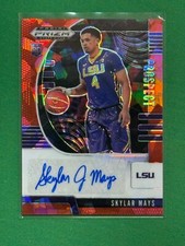 2020 Panini Prizm Draft Picks Prospect Autographs Red Ice #PA-SM Skylar Mays RC
