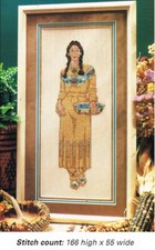INDIAN MAIDEN CROSS STITCH PATTERN ONLY GU - ERUQ