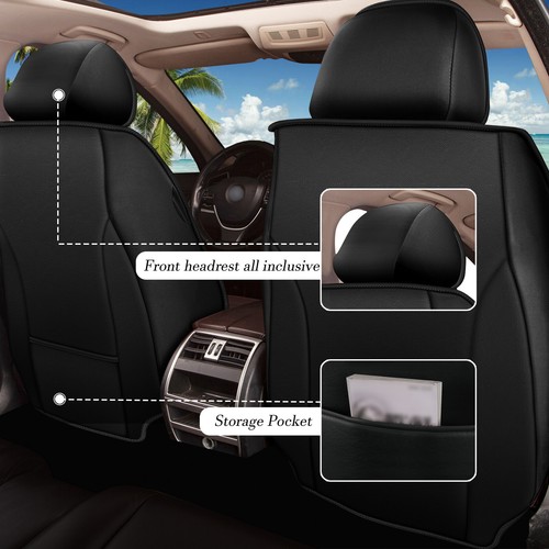 Full Set For Chevrolet Equinox 2011-2024 Car 5 Seat Cover Pad Microfiber Leather - Picture 3 of 7