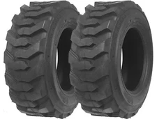 ZEEMAX 12-16.5 12 Ply G2 Skid Steer for Bobcat Tires w/ Rim Guard 12x16.5 Set 2