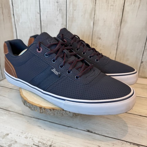 G.H. Bass Comfort Cushioned 2-Tone Blue Brown Classic Sneaker Shoe Men's Size 13