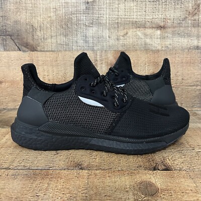 Adidas SolarHU PRD Pharrell Williams Mens Triple Black Running Shoes  EG7788