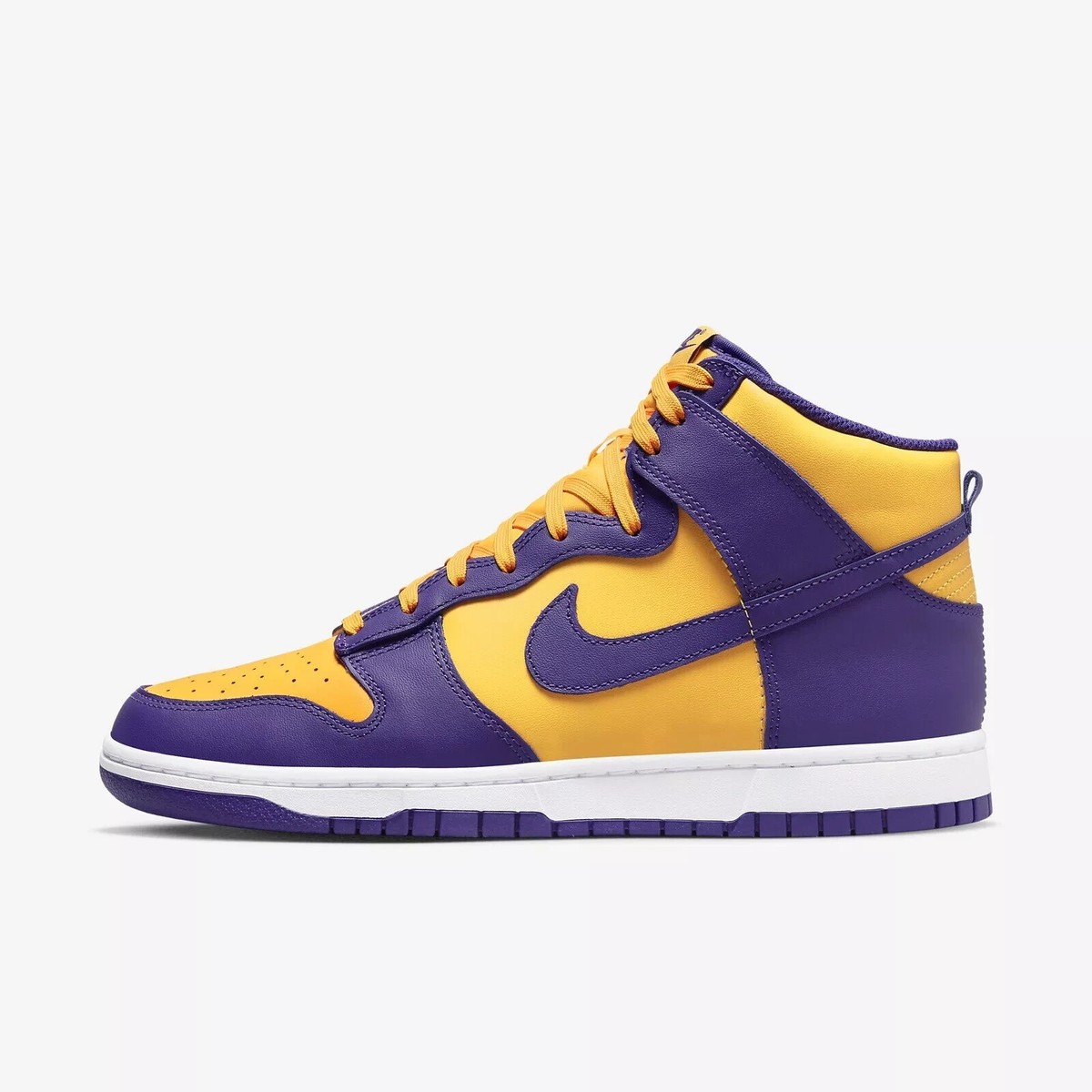 Nike Dunk High Retro DD1399-500 Purple Yellow Lakers Men's Sneaker