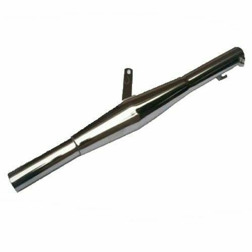 FüR Royal Enfield Rakete Auspuff SchalldäMpfer Chrom Beschichtet S2U-image