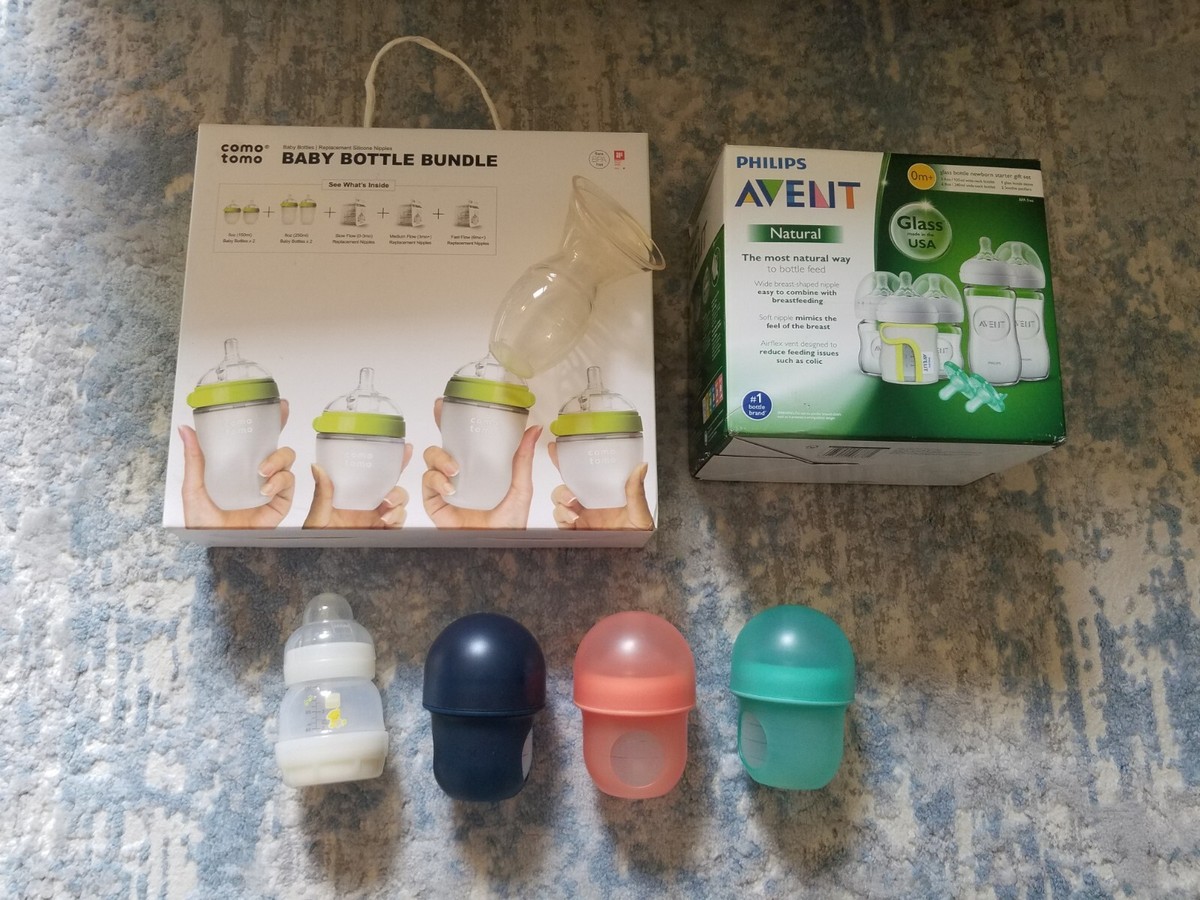 baby bottle lot: Avent, Comotomo, Boon Nursh and Mam Bottles Used
