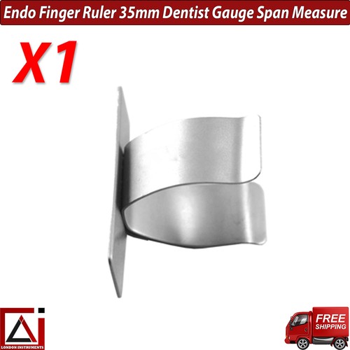 Regla de dedo endodóntico dentista calibre 35 mm instrumentos de laboratorio endodóntico X1 - Imagen 4 de 5