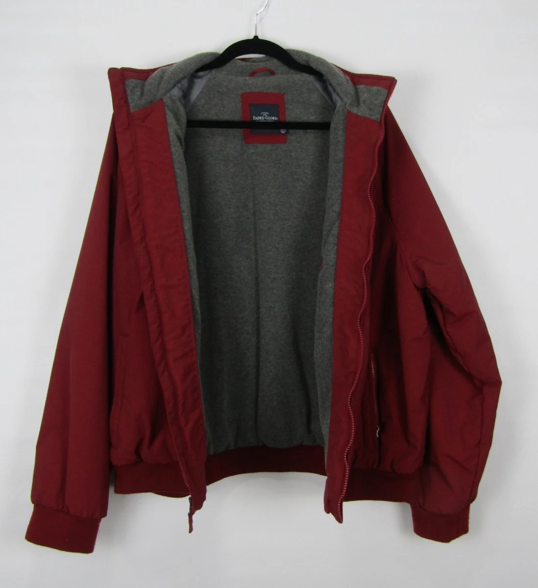 Faded Glory Burgundy Wind Jacket Size X Large