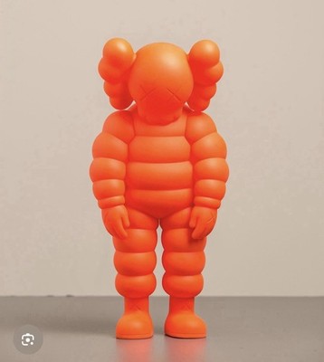 KAWS What Party Open Edition Orange Vinyl Art Toy Figure Boxed