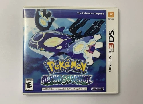 Pokémon Alpha Sapphire Nintendo 3DS with Manual, Case, and Cartridge