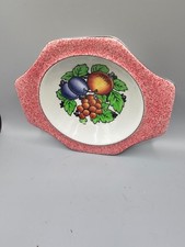 Solian Ware Soho Pottery Dessert Bowl. Fruit Design Vintage