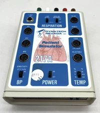 DYNATECH NEVADA 217A Patient Simulator BP Temp ECG RS 232 Respiration Simulator