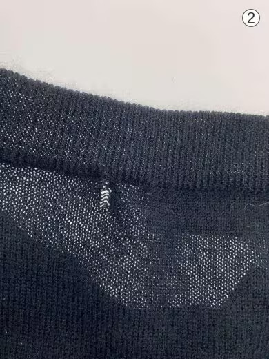 PRADA Knit Sweater (Thick) Size 50 Cashmere Black Solid Color UMB678 thumbnail 6