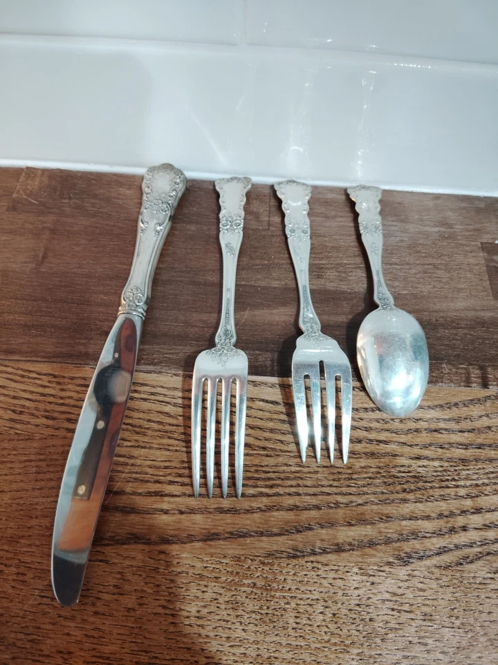 Juego(s) Buttercup by Gorham de plata esterlina tamaño cena 4 piezas Foto 4 de 4