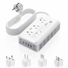 2000W Voltage Converter US to Europe, 7 in 1 Converter for European Travel fo...