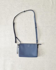 Radley London Selby Street Medium Cross Body Bag Duck Egg Blue Leather