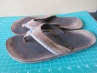 Men's REEF leather flip flop thong sandals, M 11- (P637) — photo 1