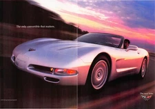Chevrolet Corvette Convertible Automobile Car Vette 1998 Vintage Mag Print Ad
