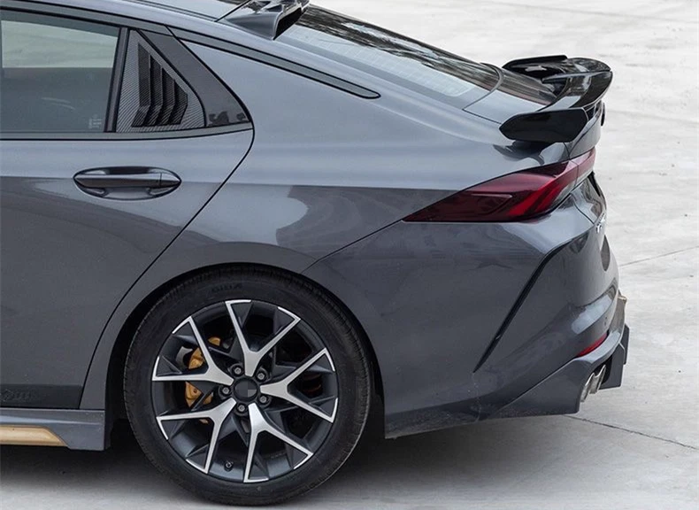 55" Black Rear Spoiler Sport Racing Wing PRO Style for Kia Optima 2001-2020 - Image 4 of 4