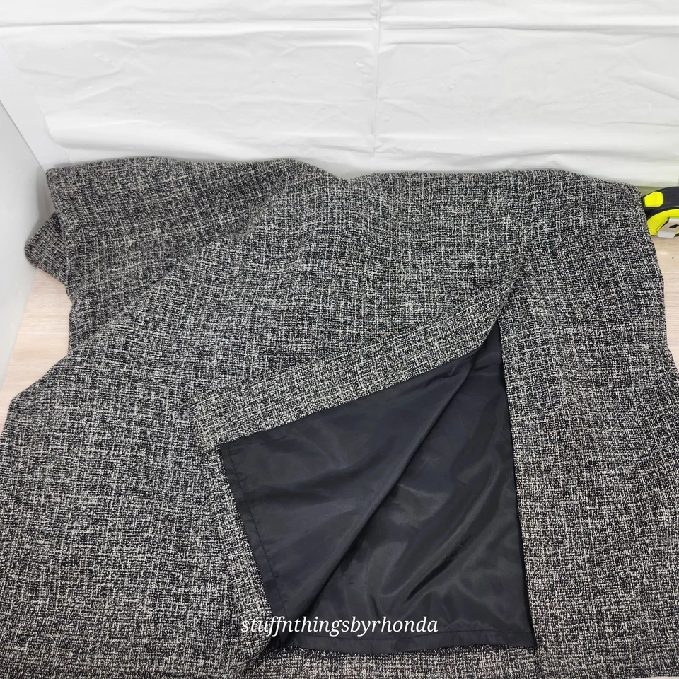 Conjunto de 2 piezas de falda y blazer/top de 18 W totalmente forrado Cato Plus para mujer totalmente forrado lavado a máquina Foto 4 de 4