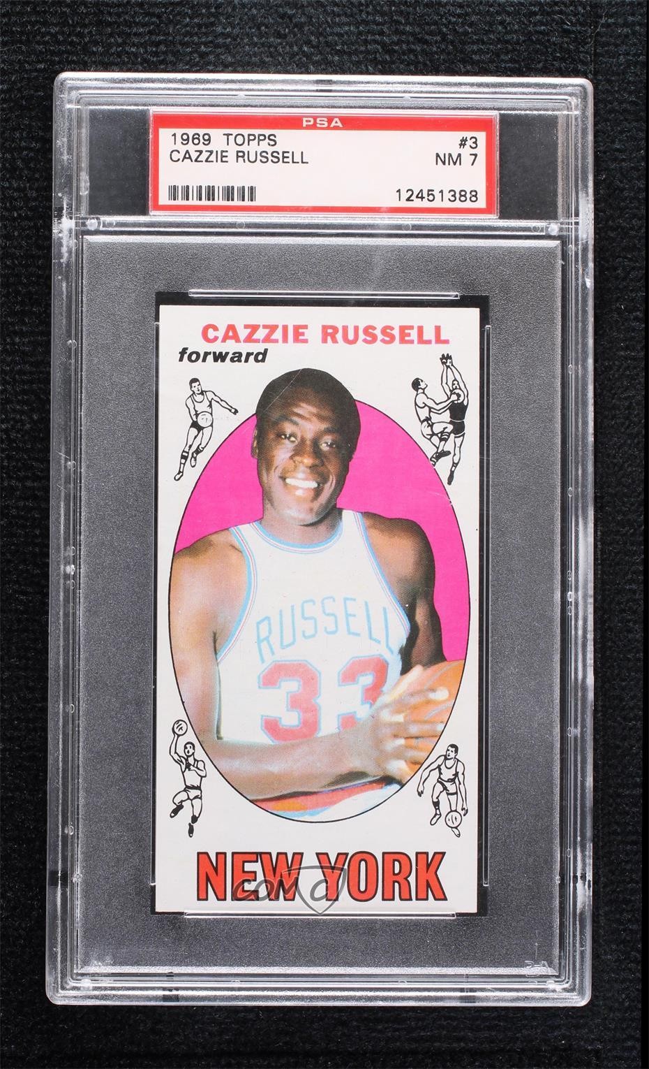 1969-70 Topps Cazzie Russell #3 PSA 7 Rookie RC 1c7
