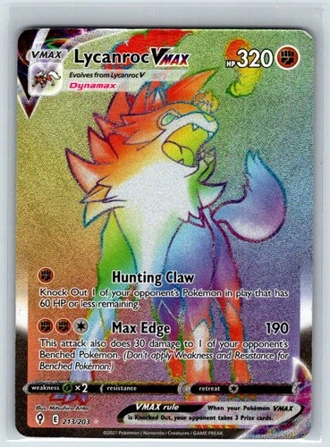 Lycanroc VMAX 213/203 Evolving Skies Holo LP