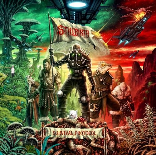 Stillbirth - Survival Protocol Transparent Lime Vinyl - Vinyl Record - F72Z-image