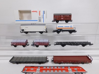 8x Märklin H0 AC Güterwagen LEICHTE MÄNGEL/GUT DB NEM KK 48881 Buse etc #DI902-1