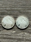 1/10 oz buffalo silver rounds lot of 2