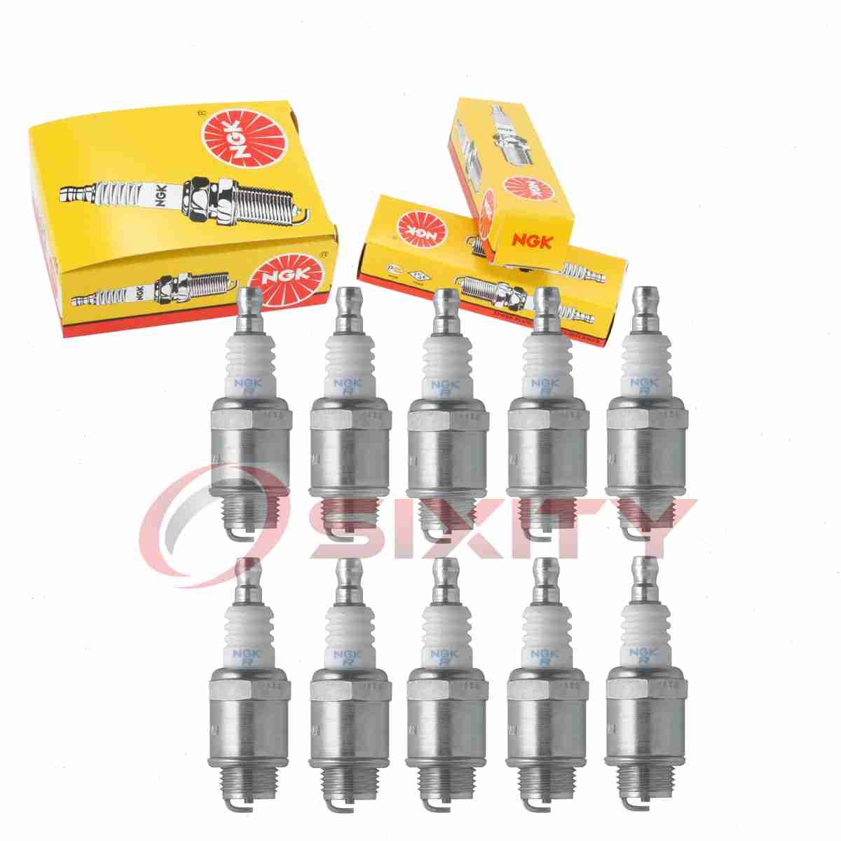 10 pc NGK 4452 BMR2A-10 Standard Spark Plugs for 92070-2103 Ignition Wire tc