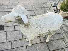 Gartenfigur Schaf aus Steinguss "Frostsicher"