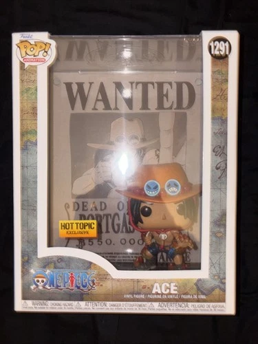 Funko Pop! One Piece Ace #1291 Wanted Poster Vinyl Figure (Hot Topic Exclusive)