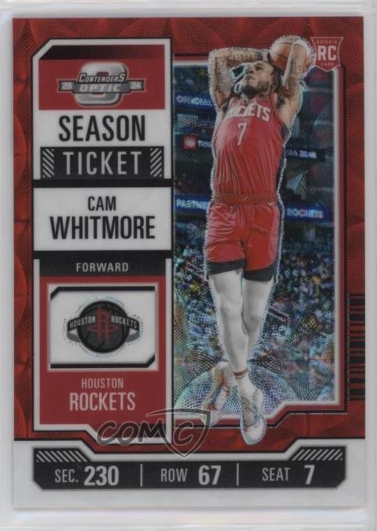 2023 Panini Contenders Optic International Red Prizm Cam Whitmore Rookie RC 3s8