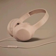Heyday Wired Headphones White 3.5mm Jack Built-In Microphone Headband