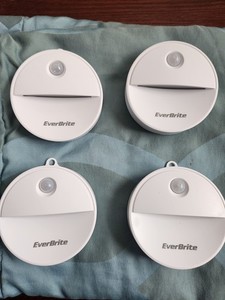 EverBrite 4-Pack LED Motion Sensor RGB Night Light  Cool White