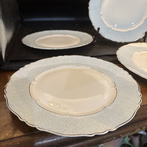 Haviland Limoges Galaxy Pattern Set 4 Dinner Plates 10 1/2 In - Picture 2 of 10