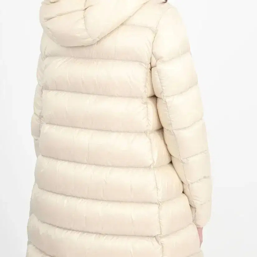 Moncler Women's Padding Suyenne Ivory Warm Coat with Hood thumbnail 2