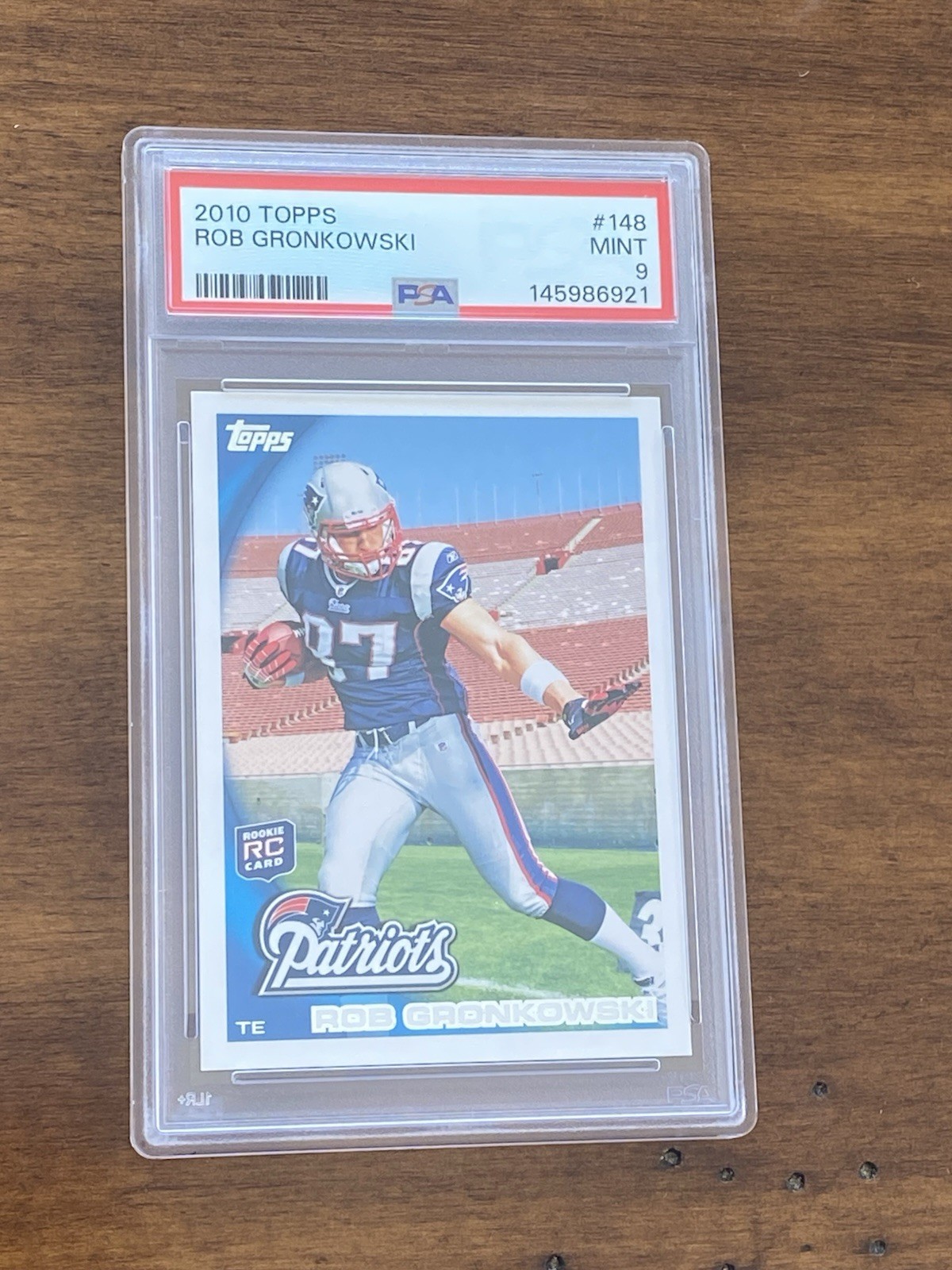 2010 topps rob gronkowski psa 9