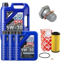 MotoröL Filter Set 5W-30 Liqui Moly 8 Liter + Schraube FüR BMW X3 3Er E90 E91