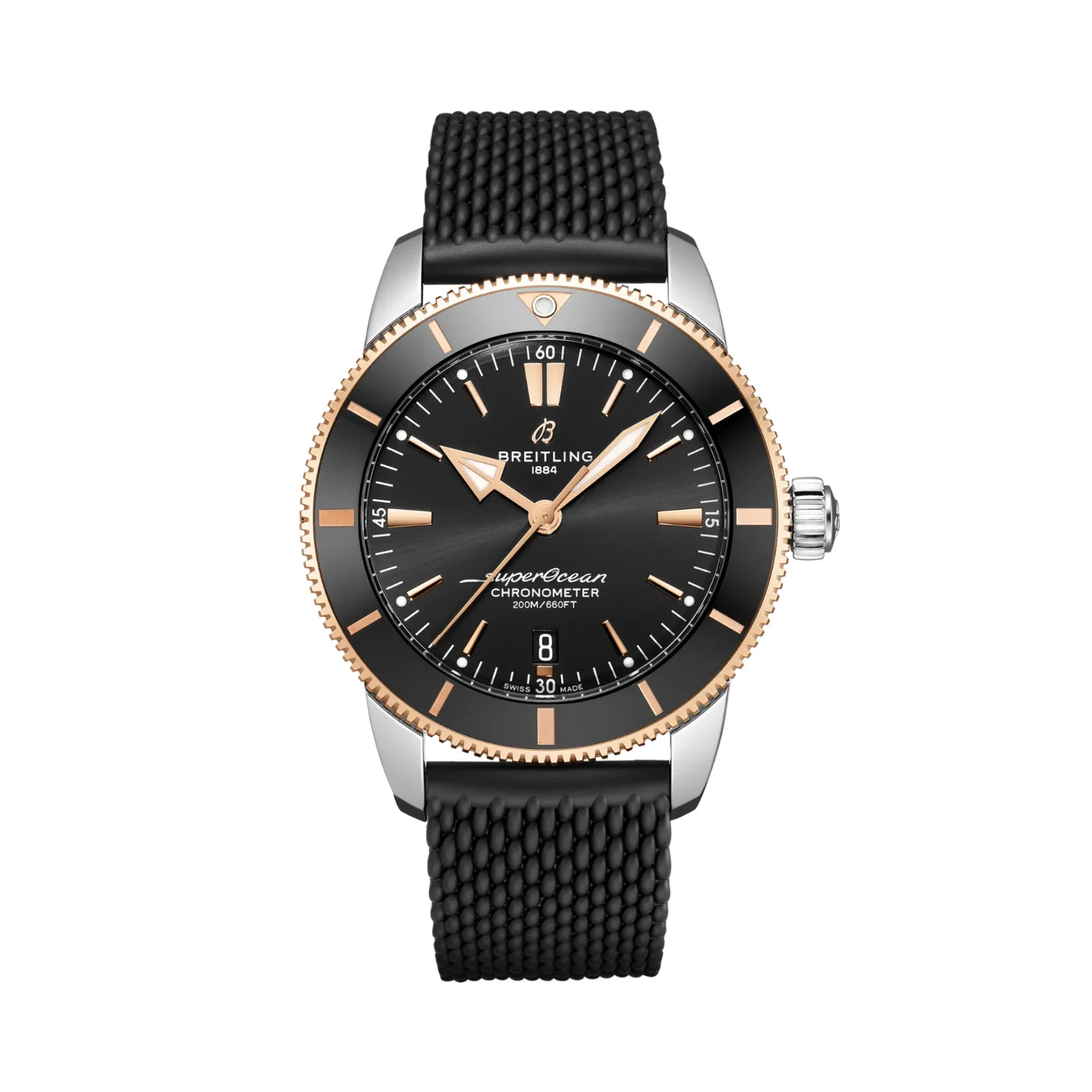 Breitling Superocean Heritage II 44mm Black Dial Automatic Mens Watch UB2030121B1S1  