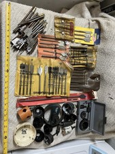95+ Large Lot Of Wood Power Drill Bits & Hole Saws Assortment Sets