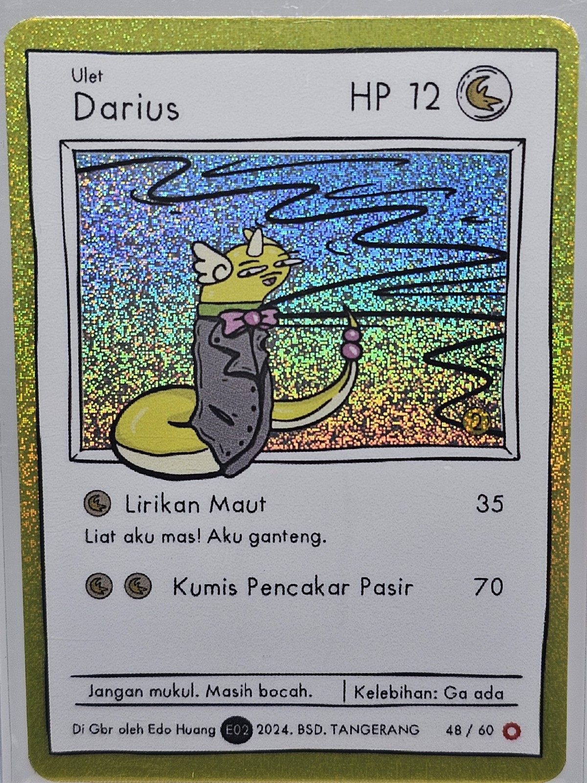 Pokkedo Darius - Dragonair 48/60 Set 2 Derpy Pokemon Card