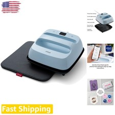 New EasyPress 3 Heat Press 9x9 Blue, Includes Mat, 400�F, App Control, Fast Heat