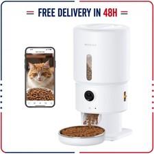 Automatic Cat Feeder with Camera 5L WiFi 1080P HD Timed Dry Food Dispenser