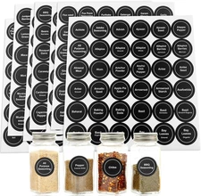Spice Labels, 432Pcs Labels Stickers 1.4in 1.4 inch, 12 Sheets 