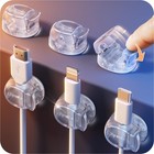 Chfeila Cable Clips, Latest Dual Spring Wire Tidy Organiser with Clasp Lock -