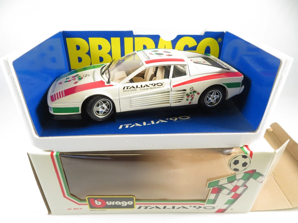 Modèle Réduit Ferrari - Testarossa Mki Monodado Monospecchio Usa Version 1984 White