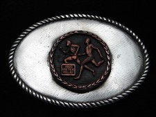 RA01139 VINTAGE 1970s 1600 METER RELAY SPORTS COMMEMORATIVE AWARD BELT BUCKLE