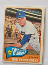 1965 Topps Ron Perranoski #84 Los Angeles Dodgers Very Good or better Card scan