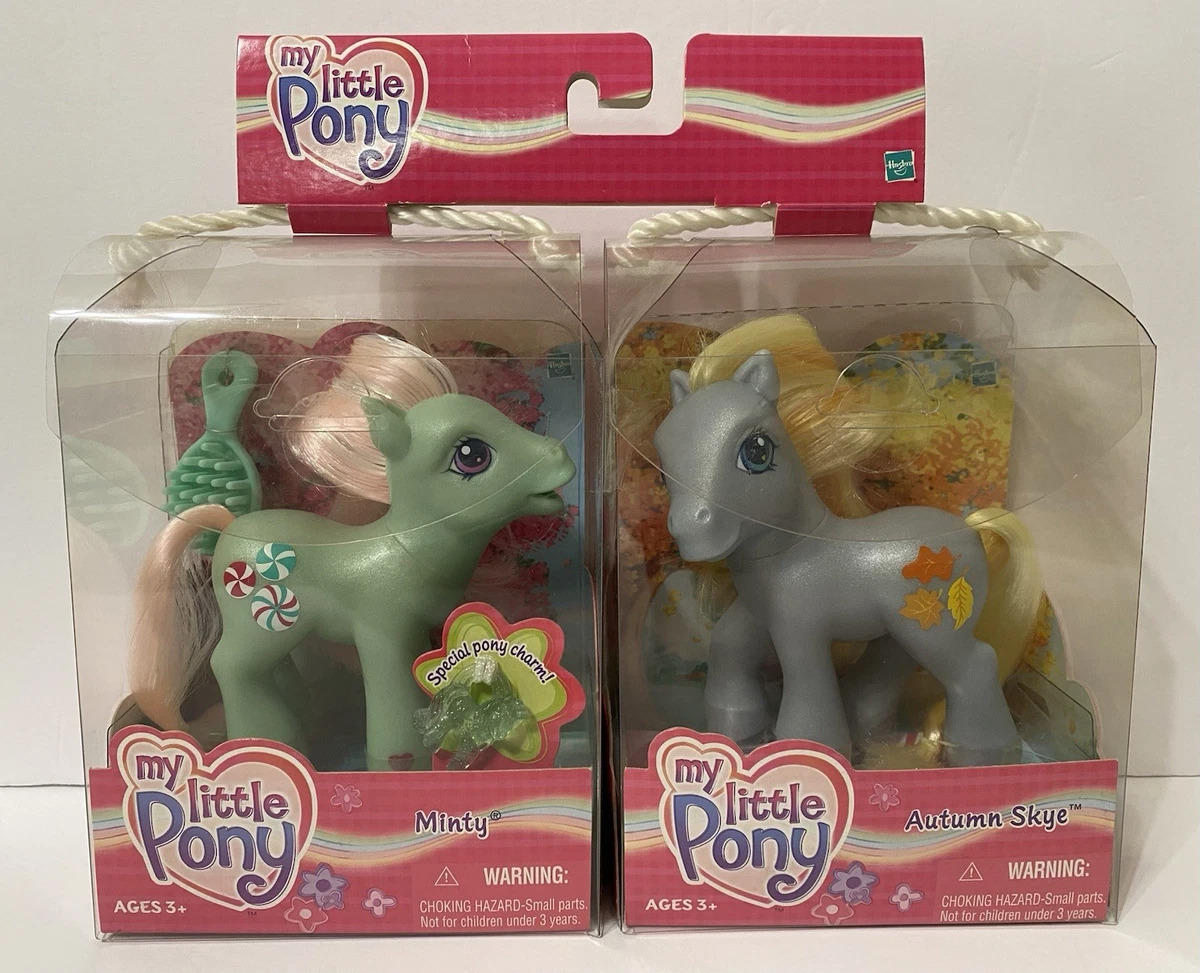 2003 Vintage Hasbro MY LITTTLE PONY G3 2-Pack MINTY & AUTUMN SKYE
